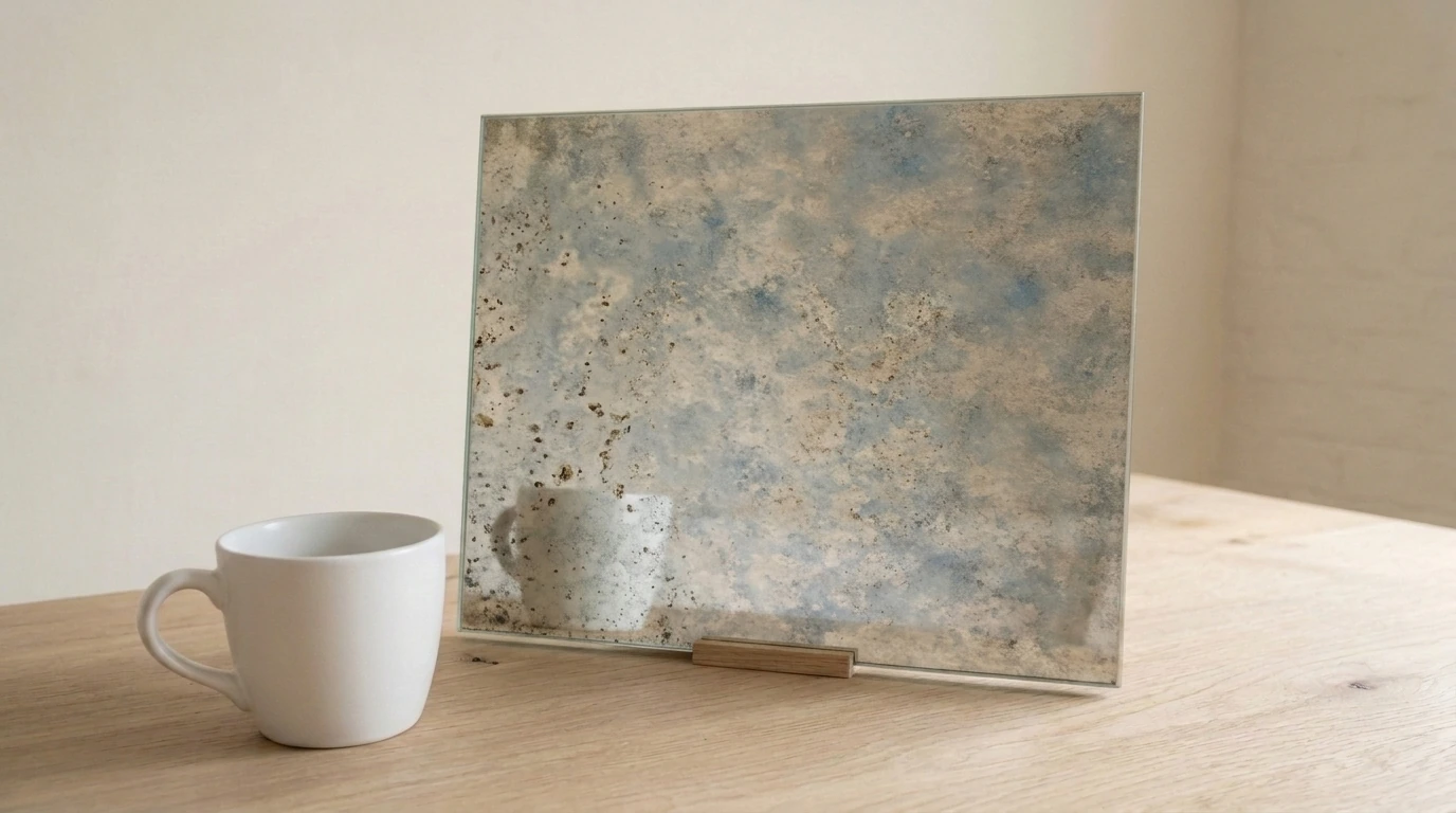 Nubis Antique Mirror on Silver with the white reference cup