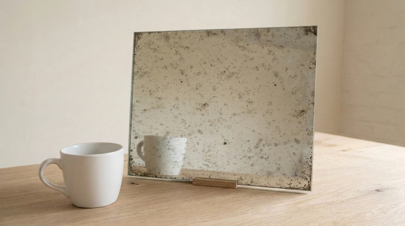 Valencia Antique Mirror on Silver with the white reference cup
