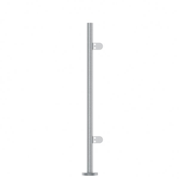 BuyGlass.co 42.4mm End Post Fully Assembled 978mm Long - Plain Top - Type 304