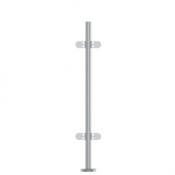 BuyGlass.co 42.4mm Mid Post Fully Assembled 978mm Long - Plain Top - Type 304