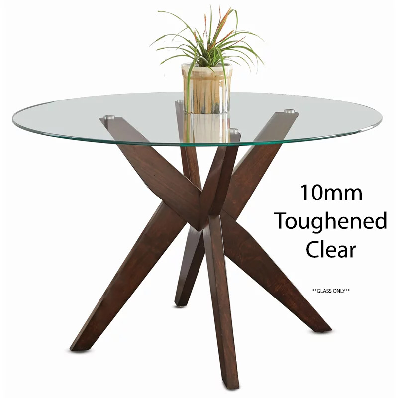 10mm Clear Toughened Table Top